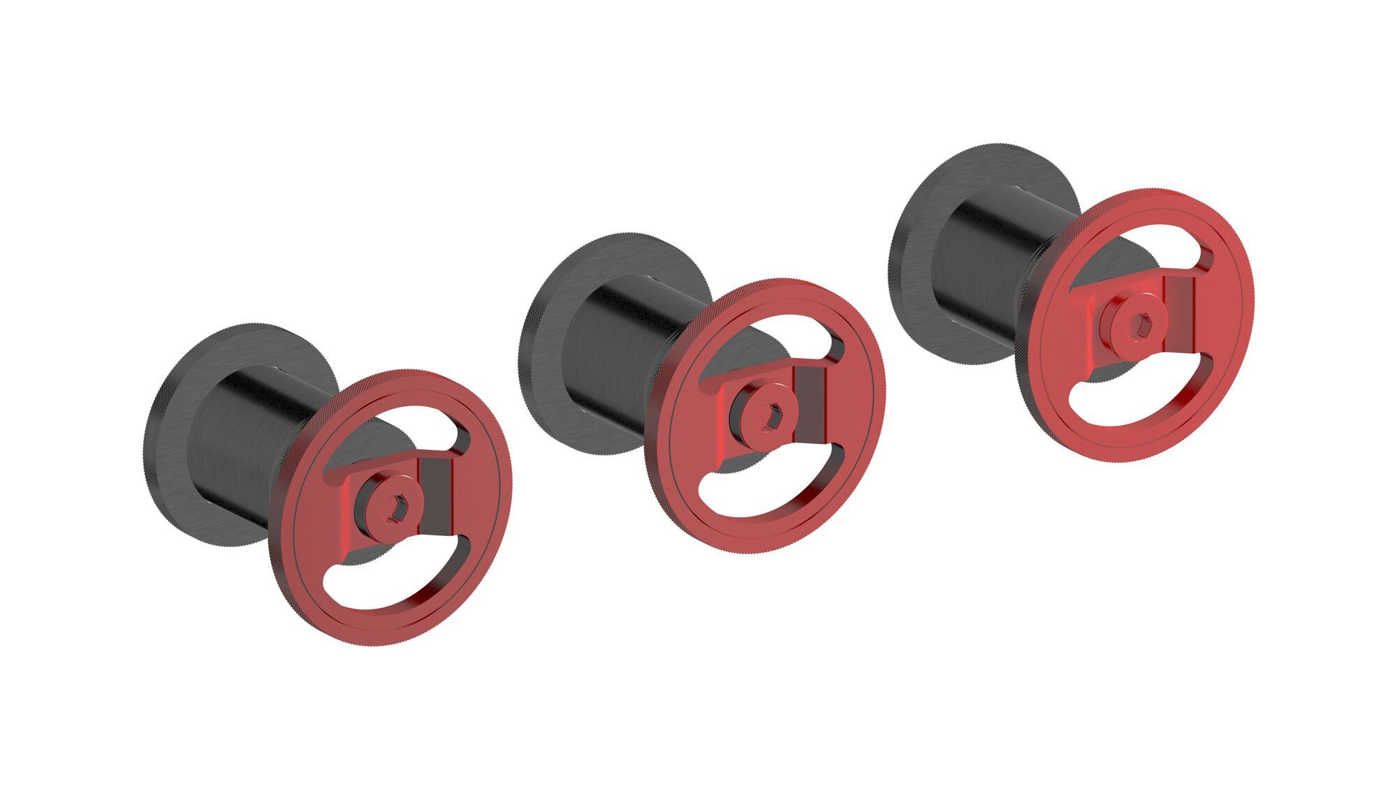 Встраиваемый смеситель для душа с 3 отверстиями и переключателем IB Bold ARCH-00029546 - Вид №7