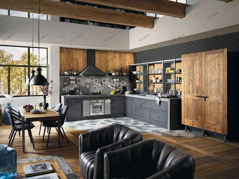 Marchi Cucine Модульная кухня из массива дерева Brera 76 sun-id-1503832