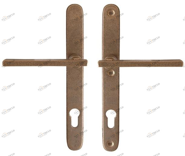 Dauby Бронзовая ручка на пластине с накладкой Pure® 17081