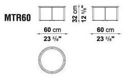 B&B Italia Круглый журнальный столик из мрамора Mera sun-id-1381824 - Вид №7