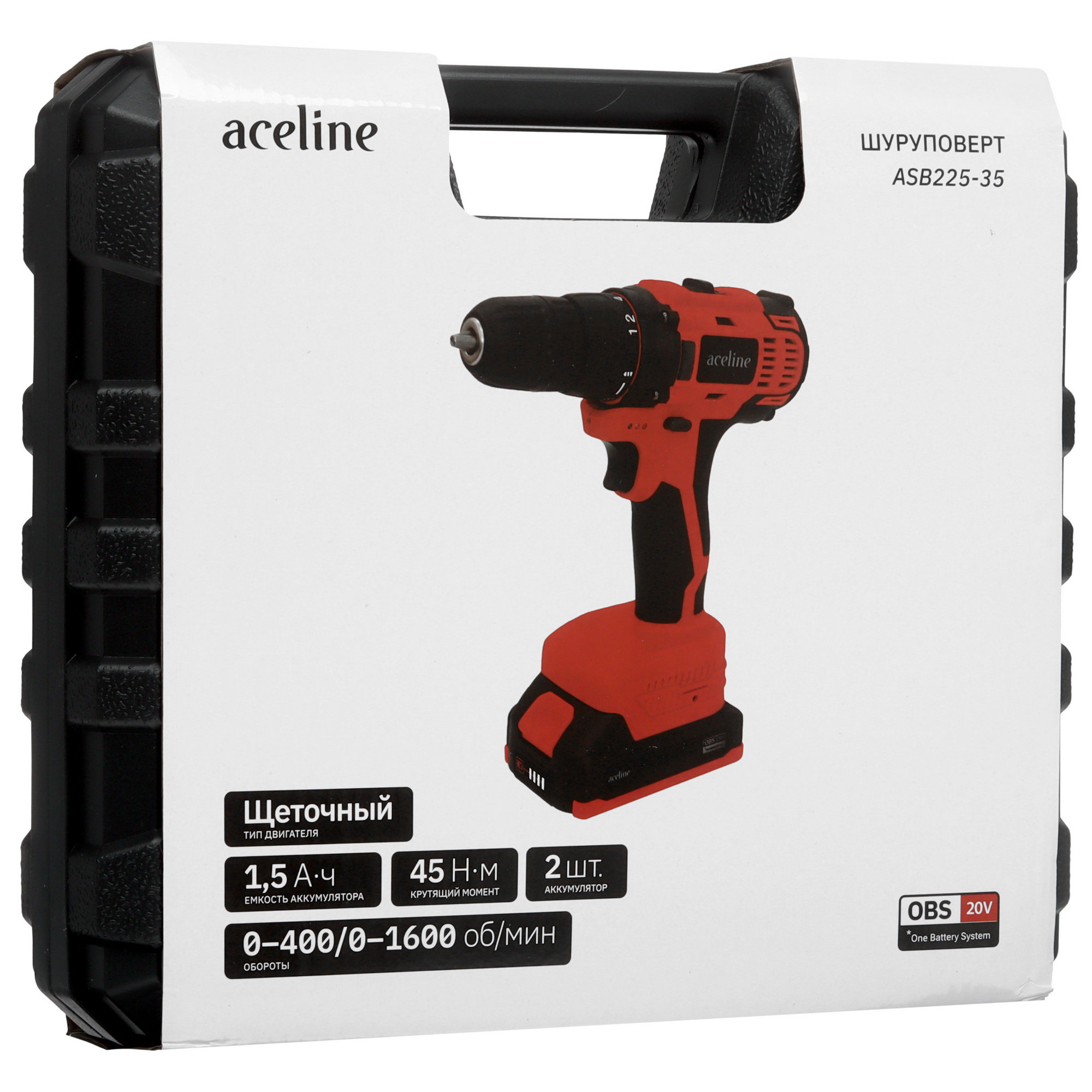 Дрель-шуруповерт Aceline OBS ASB225-35 OBS 20V 9053605 STDN-0124593 - Вид №14
