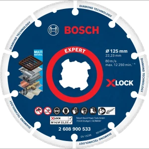 Диск алмазный по металлу сегментированный Bosch X-lock Metal, 125x22.23 мм 82838624 STLM-2075852