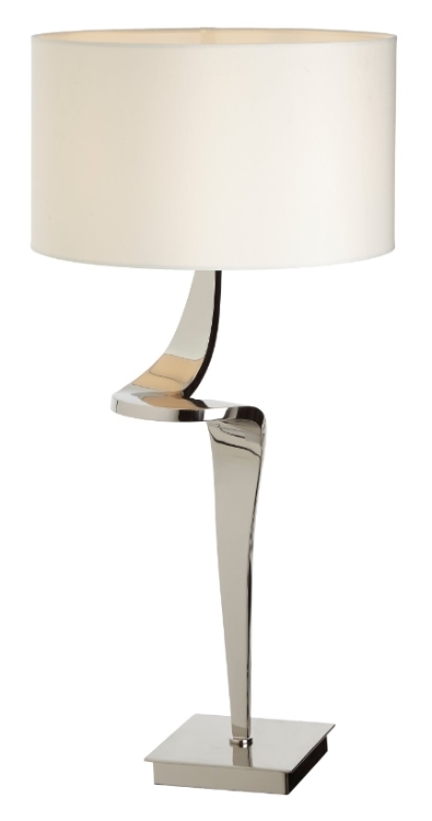Настольная лампа Enzo от RVAstley серебряный 5024L RVASTLEY ИНТЕРЬЕРНЫЕ 061963 Белый;хром  - Вид №1