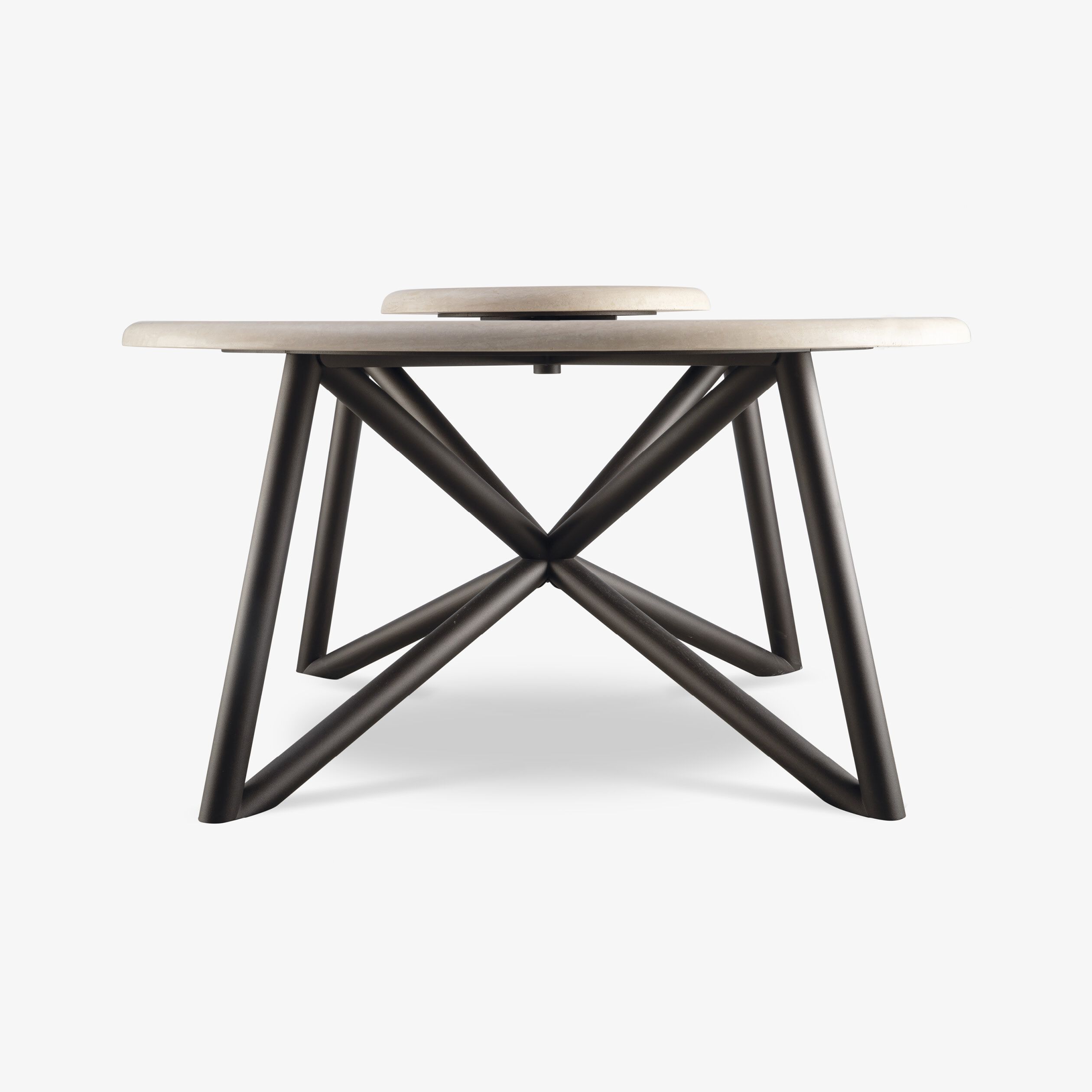 Круглый травертиновый стол с Lazy Susan VELTHA® Hermu ARCH-00048212 - Вид №12