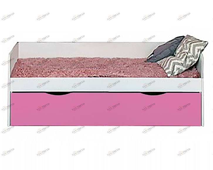 Детский диван-кровать с дополнительным спальным местом "Зефир" МАНДАРИН ЗЕФИР 178701 Белый;розовый Santreyd 