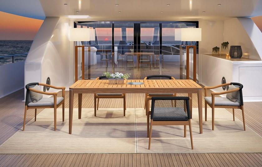 Atmosphera Садовый стул с подлокотниками из тика и веревки Lodge Lg.sb - Вид №5