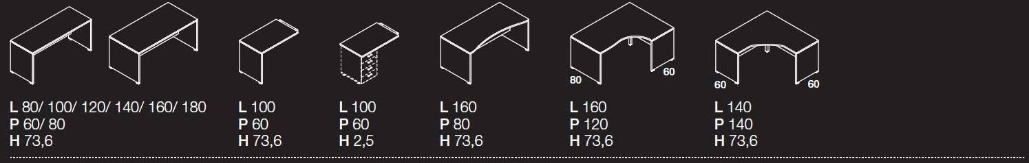 Las Mobili Модульный прямоугольный стол Oxi sun-id-1498445 - Вид №5