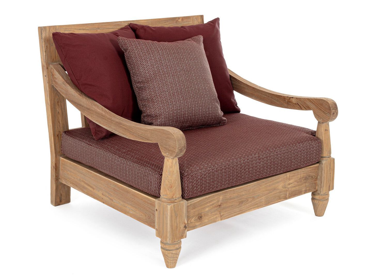 Съемное тканевое садовое кресло с подлокотниками BIZZOTTO Bali ARCH-00087694