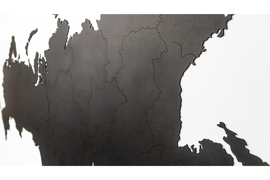 19-23 Карта-пазл wall decoration "российская федерация", 98х53 см, черная Mimi  - Вид №8