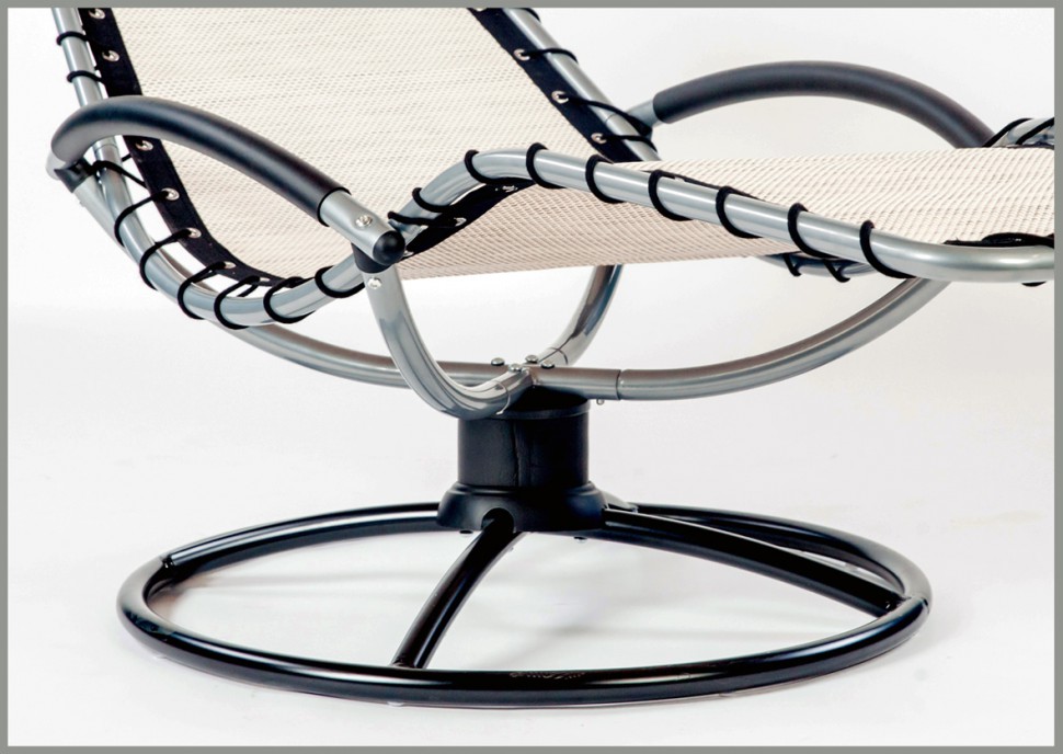 Шезлонг качалка лежак белый "Флэт" BESTA FIESTA YUVARLAK 044661 Белый  - Вид №2