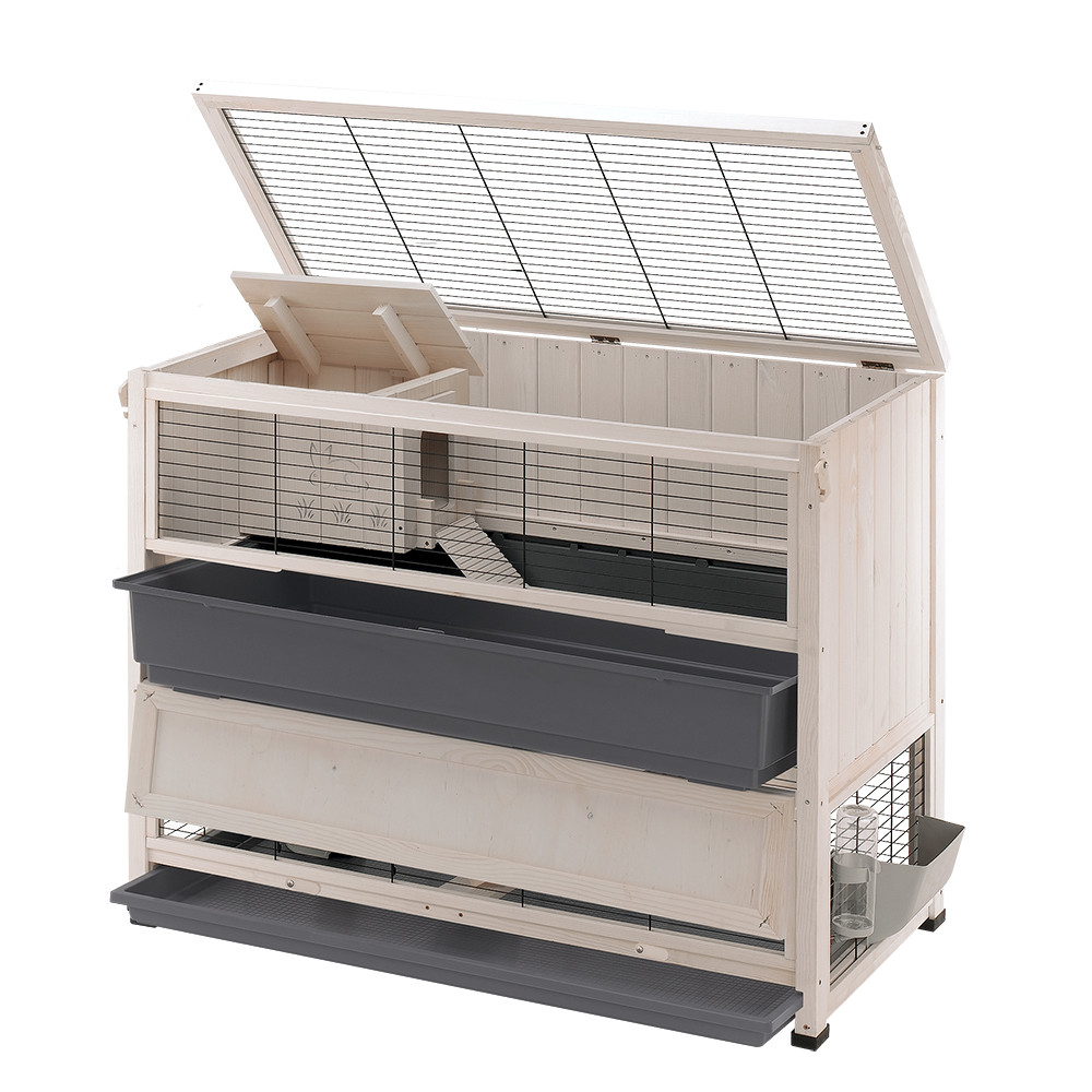 ПР0032600 Клетка для грызунов Cottage Large для содержания кроликов на улице, деревянная FERPLAST  - Вид №2