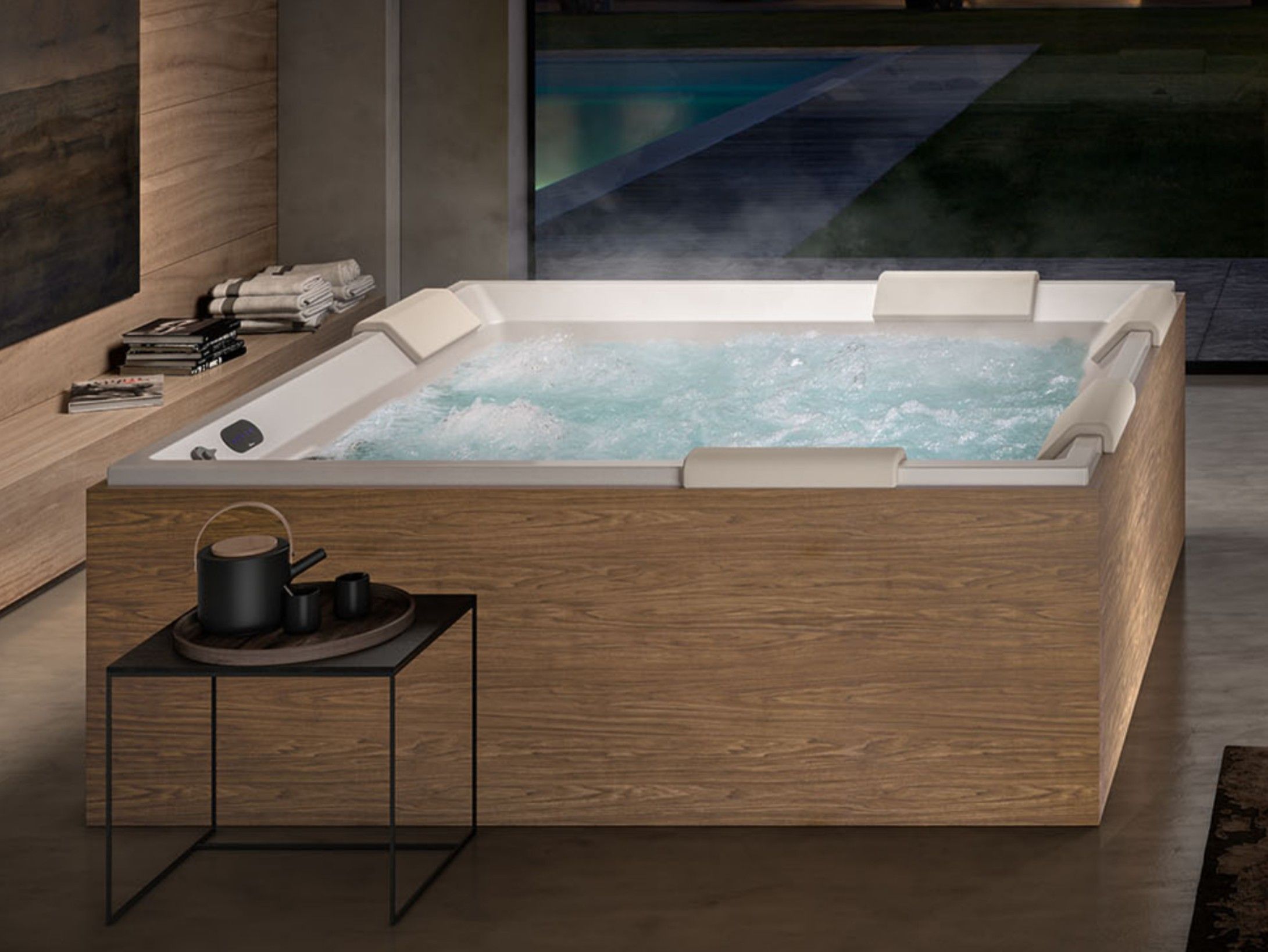 Квадратный мини-бассейн с джакузи на 5 мест Albatros THEA ARCH-00053381