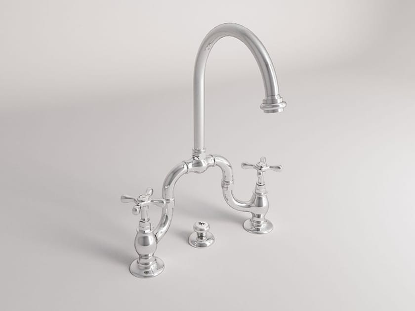 Смеситель для раковины с 3 отверстиями и автоматическим сливом Park Avenue Джеймс ARCH-00098449