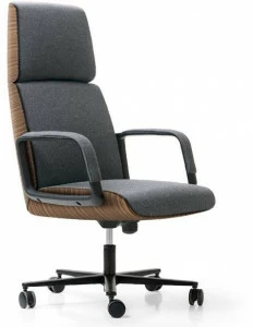 Quinti Sedute Кресло руководителя вращающееся с 5-ю спицами и подлокотниками Charles