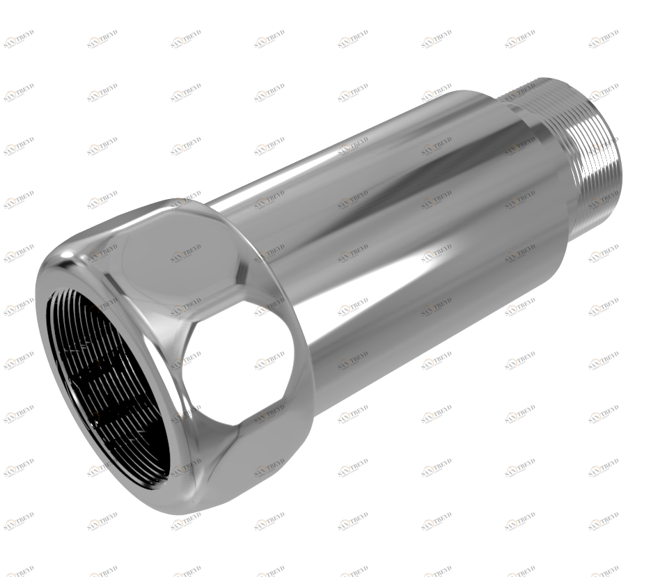 4620768888649  Соед.прям.г/ш 1"х3/4" для п/с 731SCH1005 RAL 9016 глянец TERMINUS 