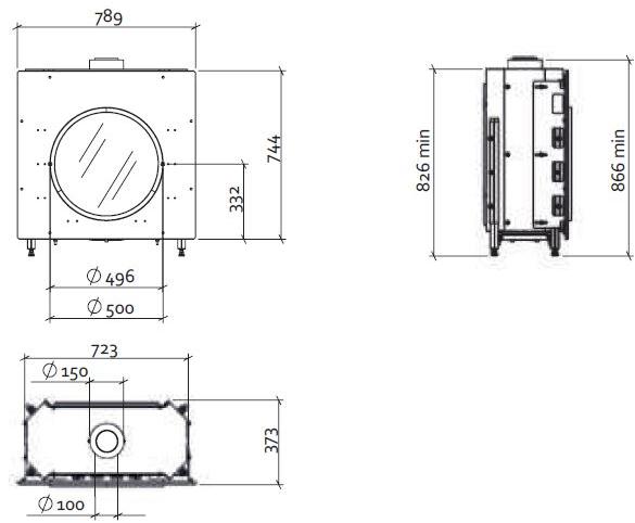 Stûv Встраиваемый изогнутый газовый камин Tulp sun-id-1398068 - Вид №1