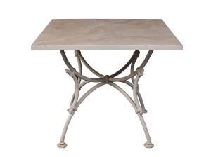 Квадратный каменный садовый стол