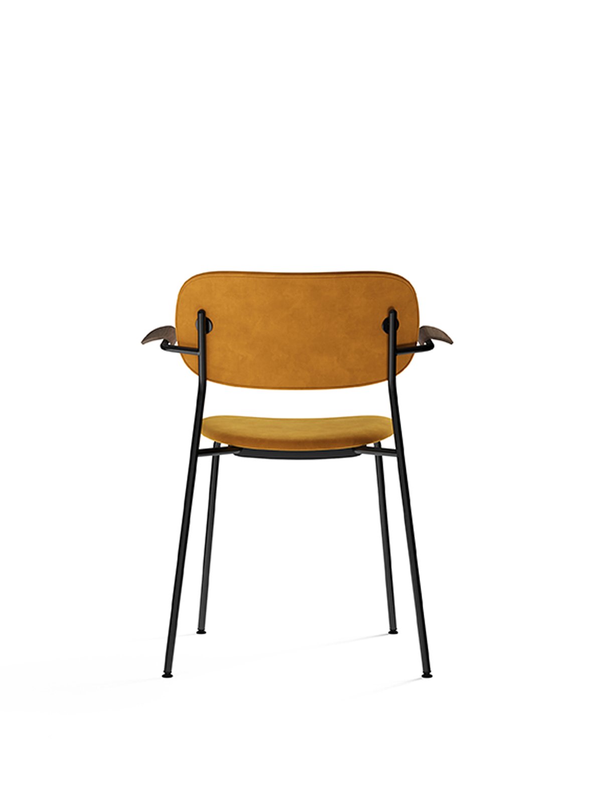 1115004-020300ZZ MENU Обеденный стул, полностью обитый, с подлокотником, черный Дуб натуральный | Дакар - 0250  - Вид №15