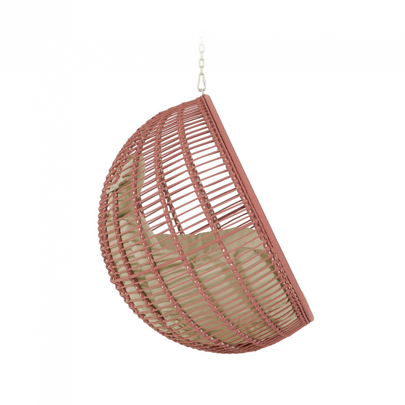 097621 Подвесное кресло с розовым плетением La Forma Elianis  - Вид №2