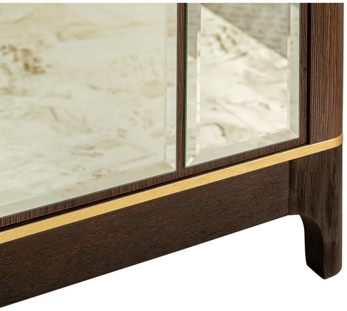 2492 Шкаф двухстворчатый с зеркалами Модерн Дуб Гладстоун R-HOME 4009275H_Гладстоун - Вид №5