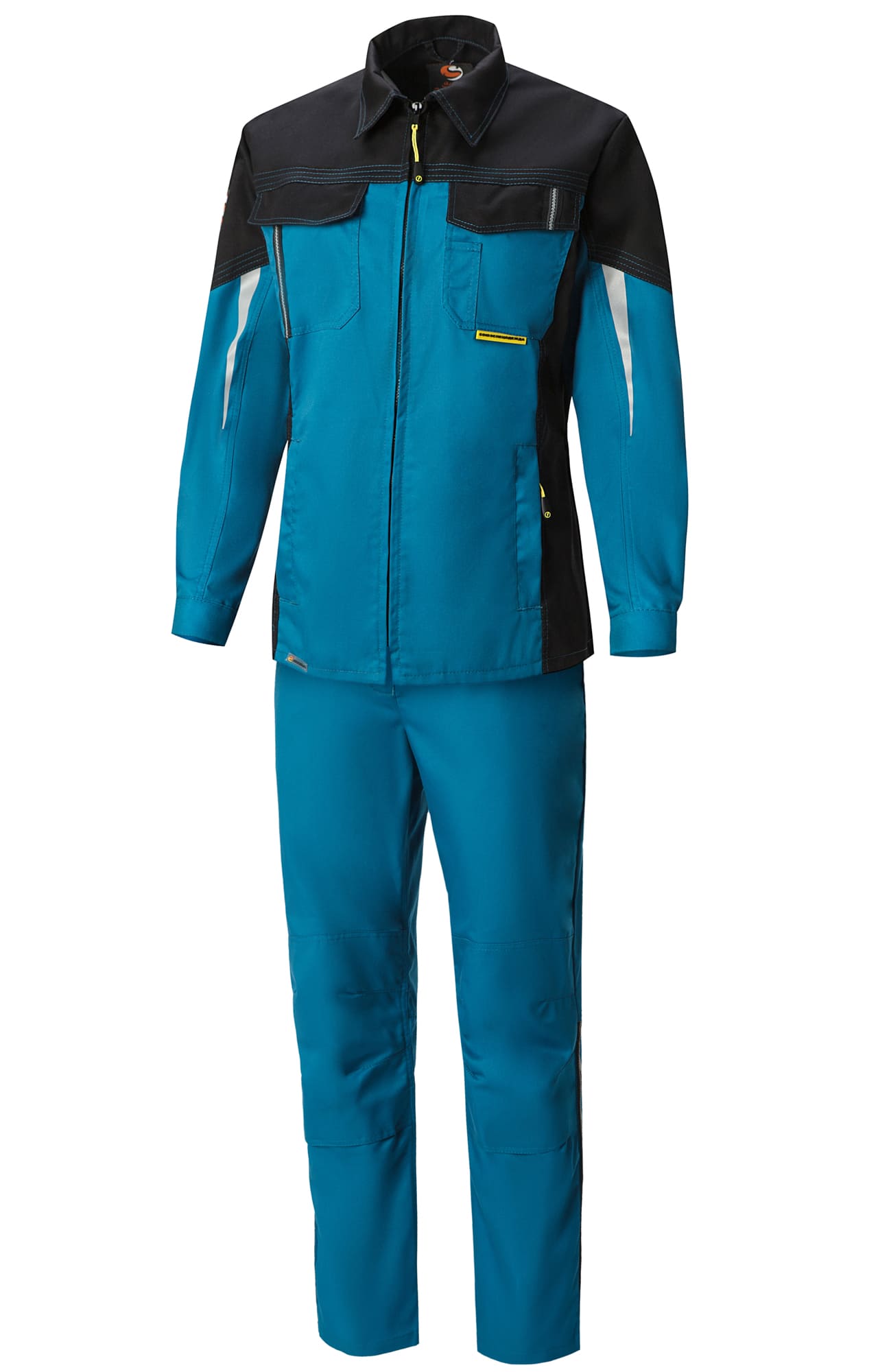 5027157 Костюм  женский аквамарин черный STATUS  Женская размер 52-54/170-176 