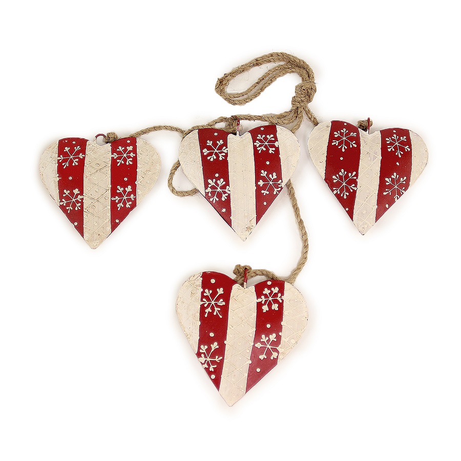 en_ny0006 Гирлянда подвесная christmas hearts EnjoyMe  - Вид №1