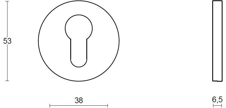 Formani Розетка для цилиндра из матового черного pvd Inc 3601y001izxx0 - Вид №1