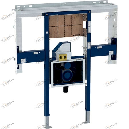 GEBERIT 111.082.00.1 Инсталляция Geberit Duofix для раковины Geberit ONE и встраиваемого в стену смесителя, по высоте помещения, с внутристенным поворотным сифоном, с внутристенным Clou 