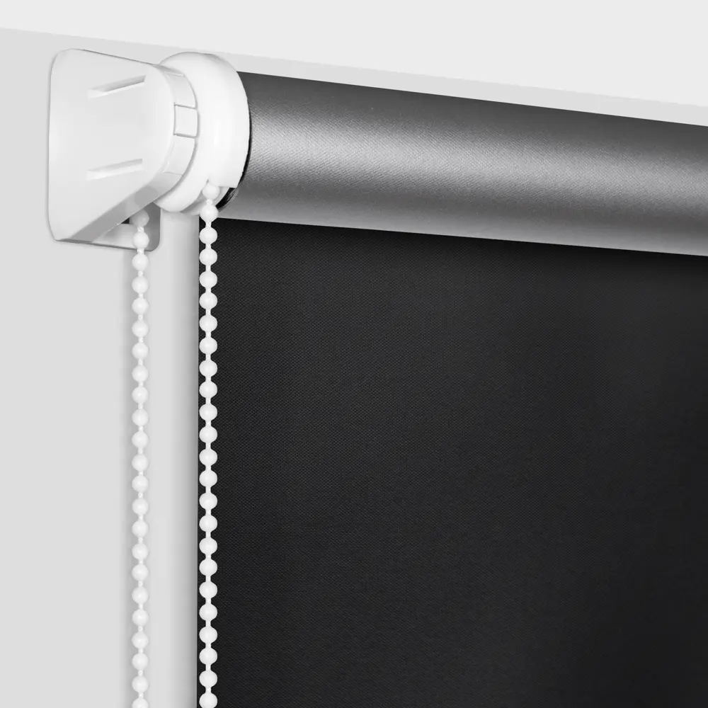 Штора рулонная блэкаут Silver 55x175 см черная GARDEN BLACKOUT Silver STLM-2100608 - Вид №1