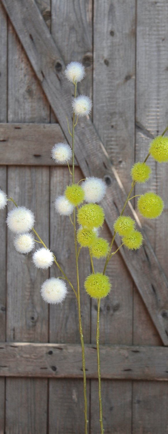 5535 883 a3 Искусственный спрей из плодов гомфокарпуса, 103 см, зеленый H-andreas  - Вид №4