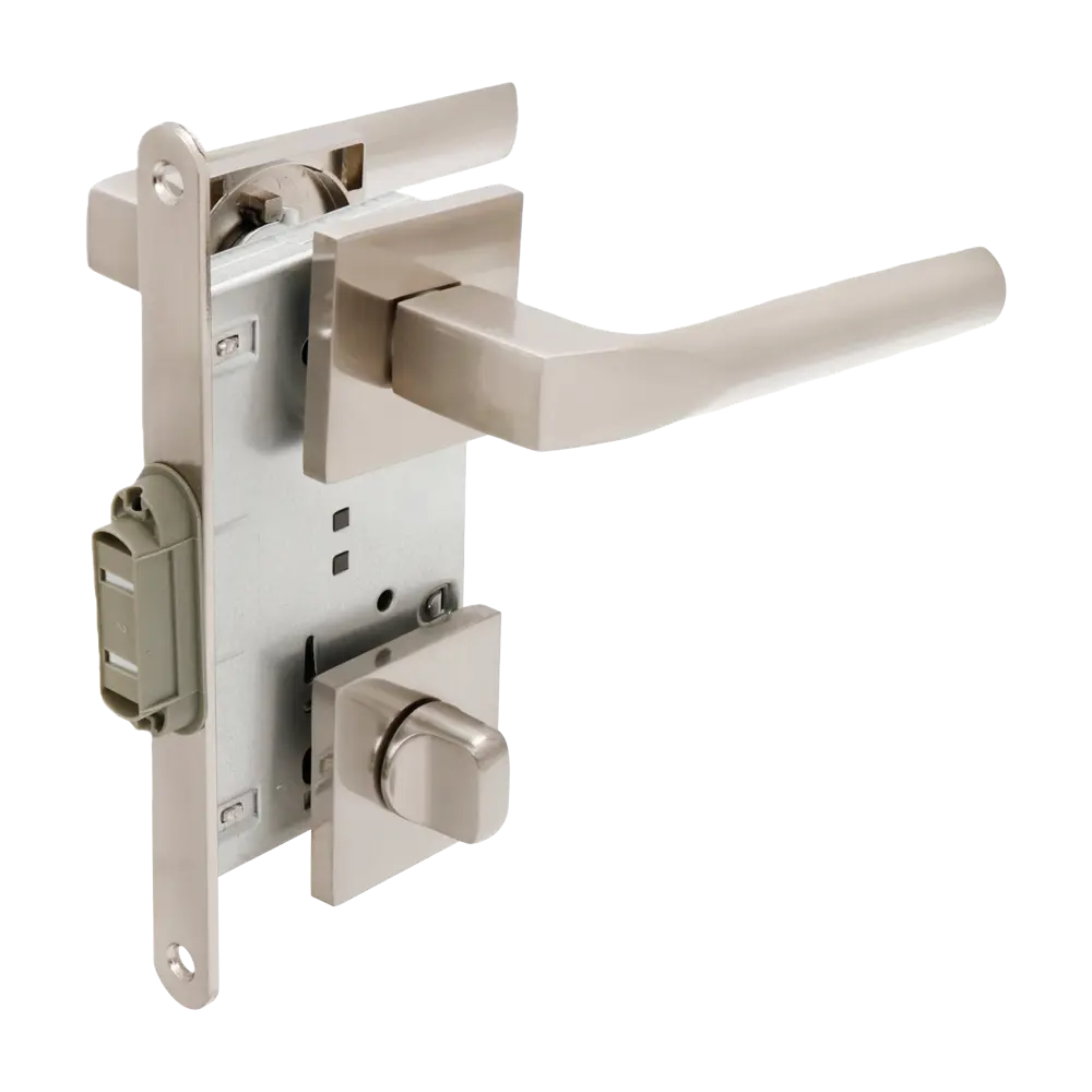 Дверная ручка на розетке Edson WC 26-Q2 без запирания цвет никель 89456844 STLM-2178474 