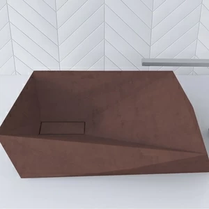 WB602TERRAKOTOVYJ Накладная раковина на столешницу  овальная BetOn