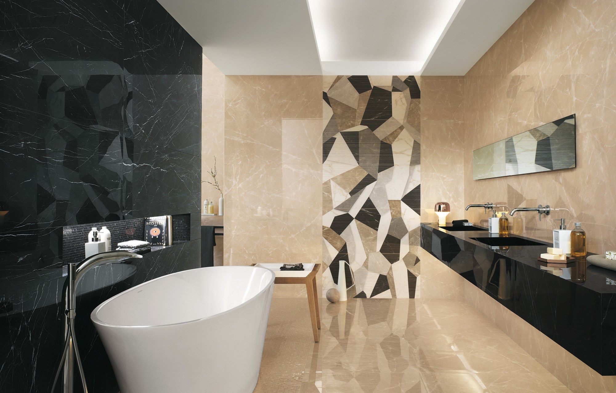 Пол из керамогранита с мраморным эффектом FAP ceramiche Roma Diamond ARCH-00085625 - Вид №2