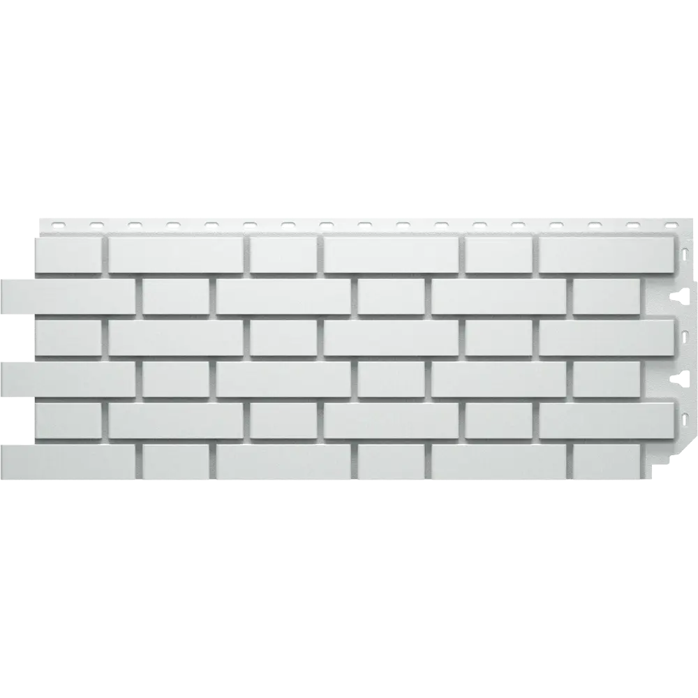 Фасадная панель Dacha Кирпич гладкий белый 0.46 м² Флемиш STLM-2031480