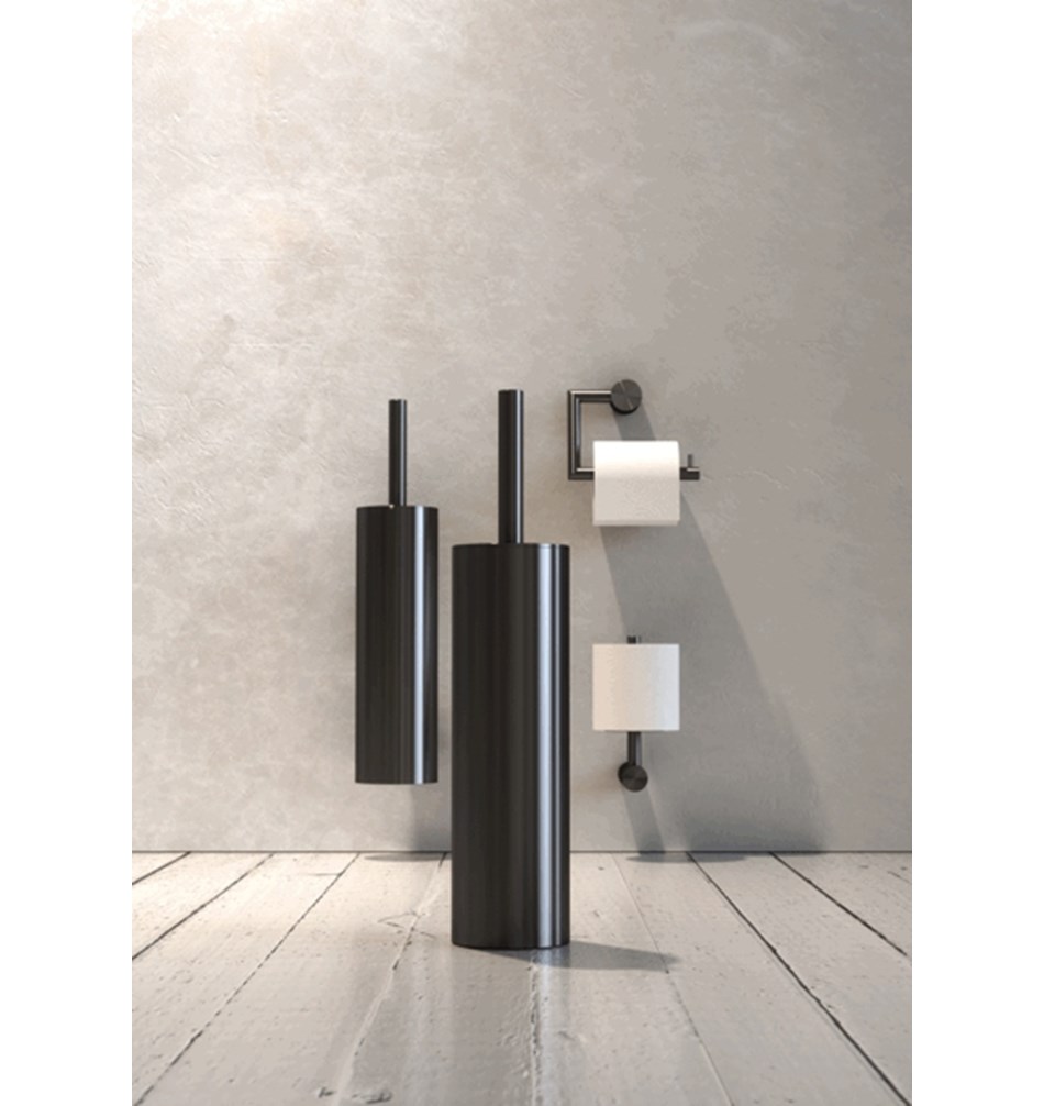 FROST Держатель туалетной бумаги 1 » матовый черный Нержавеющая сталь Матовый черный N1909-BCB  - Вид №1