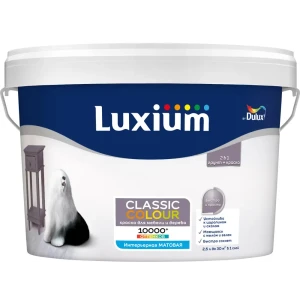 Краска для деревянных панелей моющаяся Luxium Classic Colour матовая цвет прозрачный база BC 2.25 л