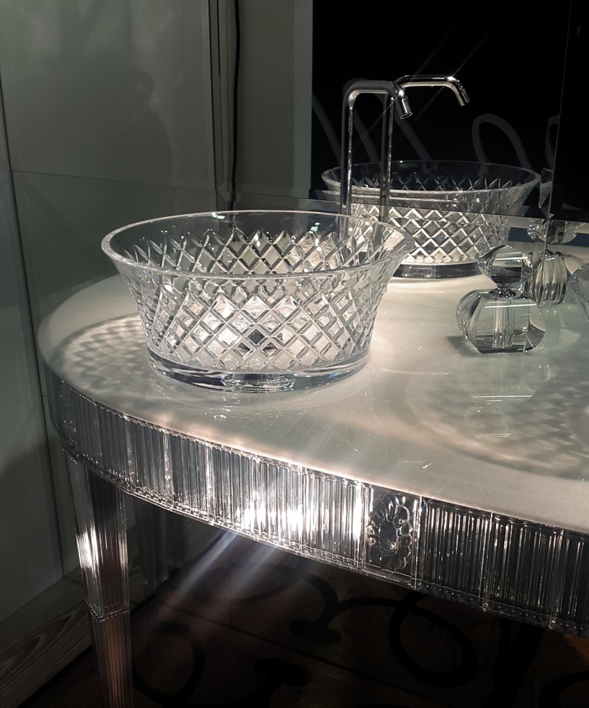 2545 CON 2 LAVABI 7066 Console da bagno stondata 2545 Bianchini&Capponi CRISTALLO Bianchini Capponi - Вид №6