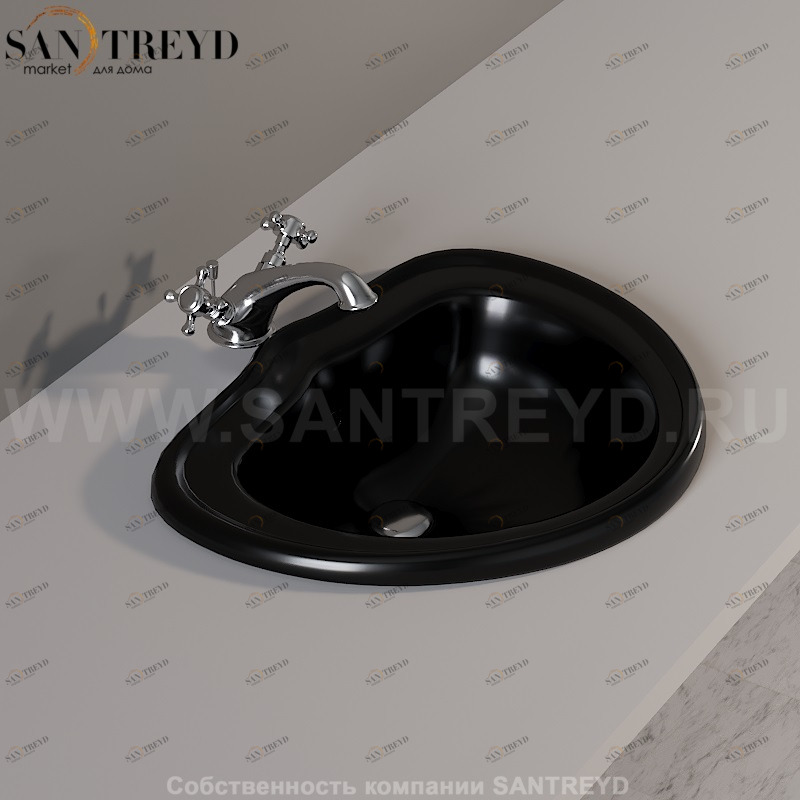 103104 Накладная раковина под столешницу  овальная Kerasan RETRO