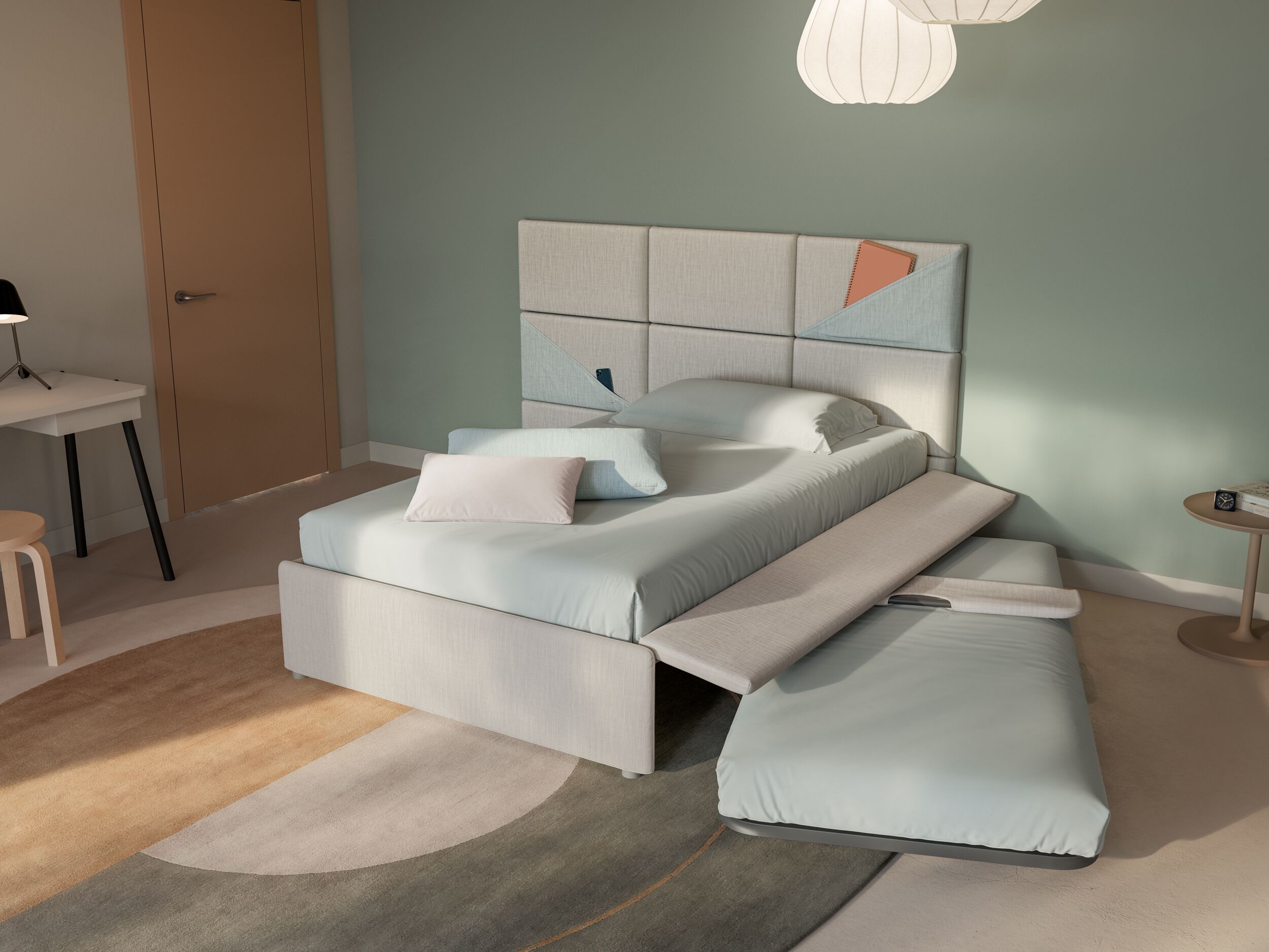 Мягкое изголовье Twils BOISERIE MARLENE OBLIQUE ARCH-00005088 - Вид №1