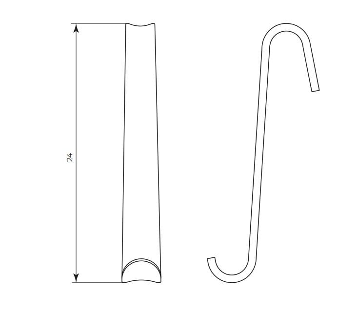 Вешалка для полотенец из оргстекла для полотенцесушителя Gaia Mobili Дополнения ARCH-00000031 - Вид №2