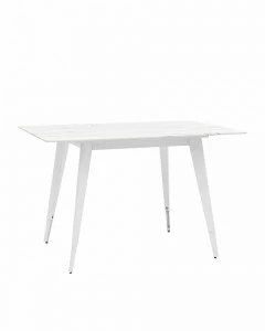 Стол обеденный со стеклянной столешницей белый с рисунком под мрамор 120х80 см "Ричмонд" STOOL GROUP  00-3958838 Белый