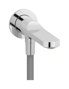 Настенный излив со встроенным дивертером и креплением для душевого шланга. WE ARE IB aa740bo Chrome TAAAC