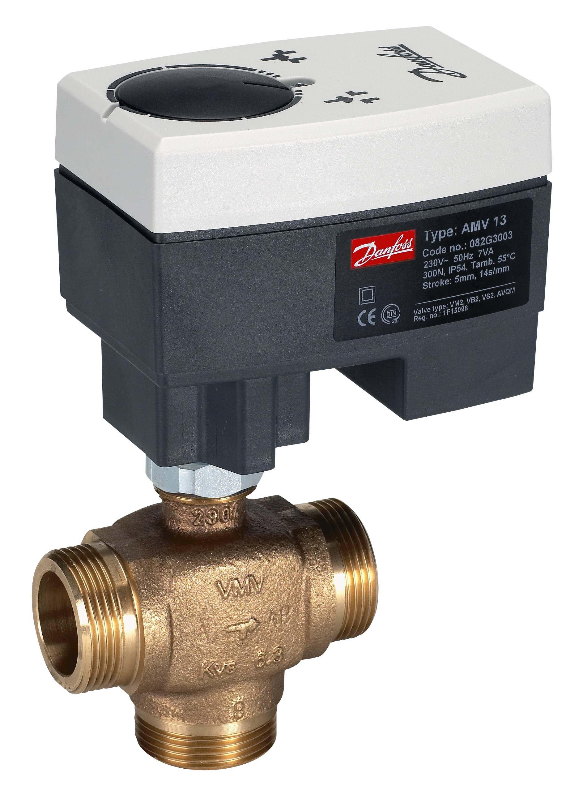 Danfoss Редукторные электроприводы с трехпозиционным управлением Электропривод импульсный AMV33 230B 082G3013  - Вид №16