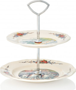 10535826 Niderviller Этажерка двухъярусная 28,5см "Обернэ" Фаянс