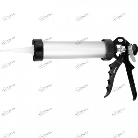 Пистолет для герметика 400мл закрытый алюминиевый корпус круглый шток 8мм SPARTA Sparta (Спарта) 2417