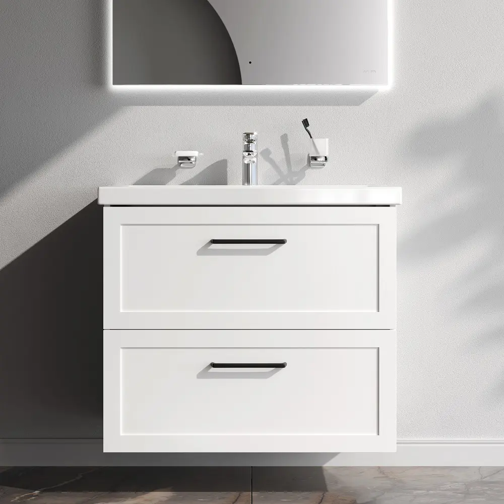 Комплект фасадов для тумбы AM.PM Force M9FFFM0802WM 33x76.5 см МДФ цвет белый 2 шт STLM-2099186 - Вид №1