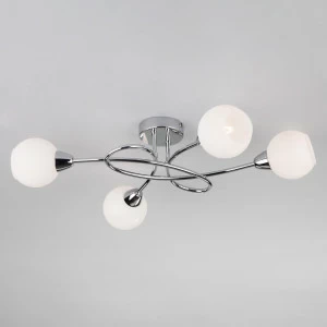 Потолочная люстра Eurosvet Whitney 30133/4 хром EUROSVET WHITNEY, ШАР 184418 Белый