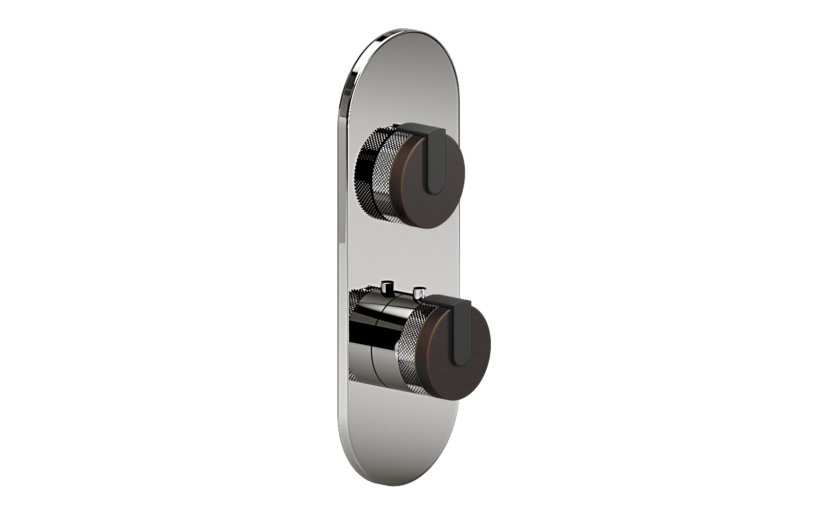 E-8026-R1OBE0-L1MBK-PC-T Планка M-Series с 2 ручками - Внешняя часть GRAFF MOD+