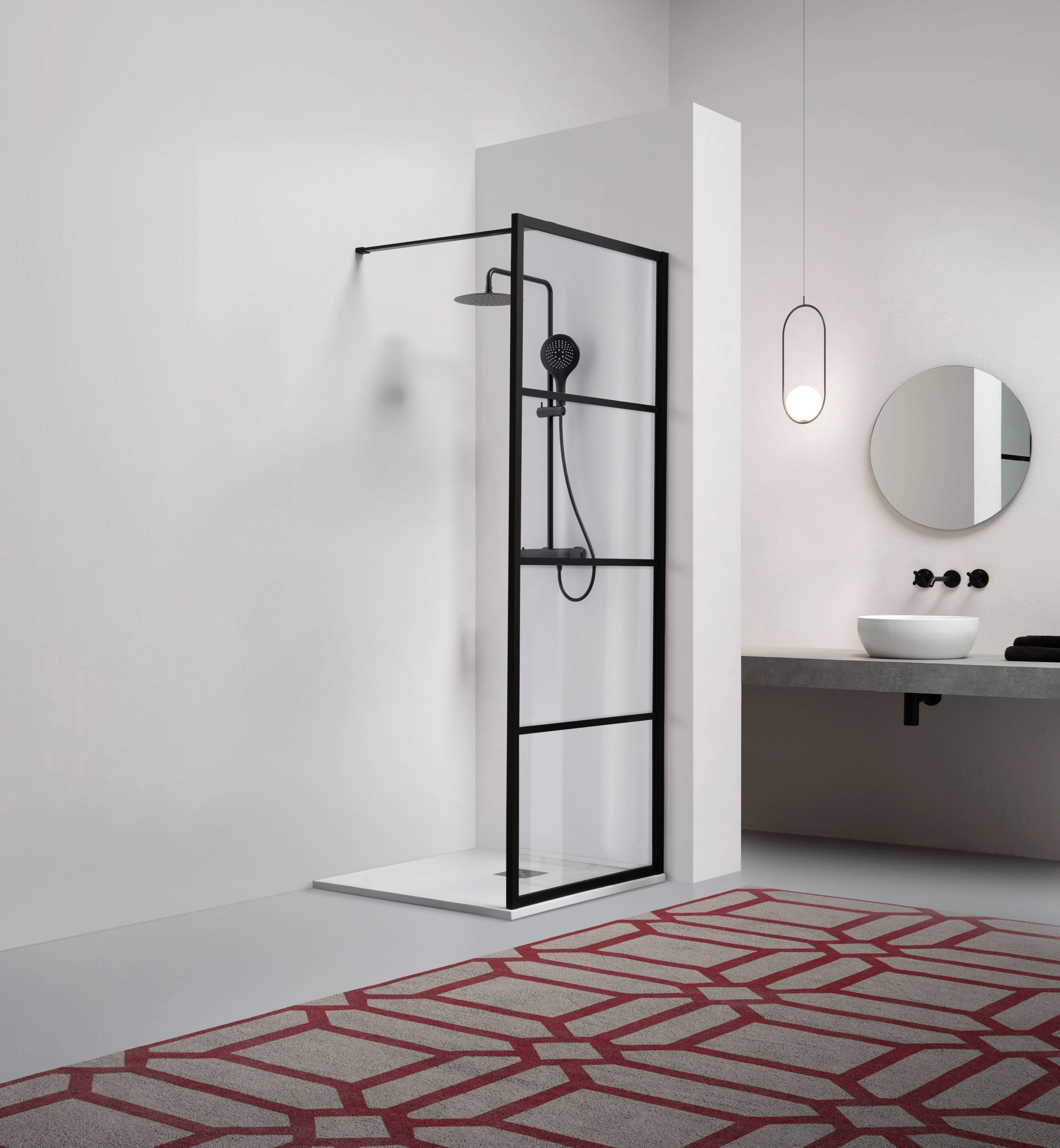 Алюминиевый и стеклянный душ TAMANACO 8PAR53W ARCH-00037009 - Вид №1