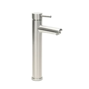 Смеситель для накладной раковины Сургут однорычажный цвет сатин